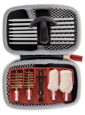Real Avid/Revo Gun Boss Cleaning Kit for 12/20 Gauge Shotguns, Black, Weather Resistant Nylon Case, 14 pc.