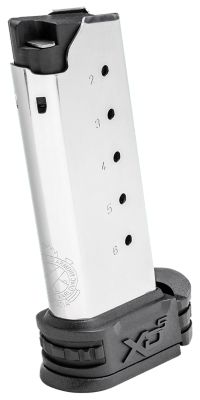 Springfield Armory 6 Round 45 ACP Magazine for Springfield XDS, SS/Black, Stainless Steel