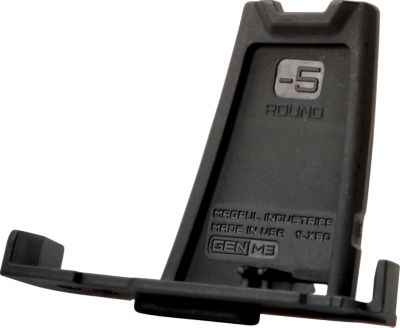 Magpul PMAG Minus 5 Round Limiter for PMAG LR/SR GEN M3 Magazines, 7.62x51mm NATO, 5 Round Capacity, Black, Polymer, 3-Pack