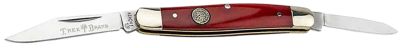 Boker Traditional Pen/Spear Knife, Plain D2 Steel Blade, Smooth Red Bone Handle