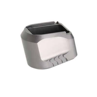 Tyrant CNC Magazine Extension for S&W Full-Size M&P 1.0/2.0 9/40, 5 Round Capacity, Gray, Aluminum