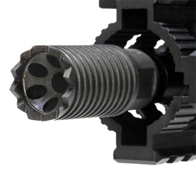 Troy Ind Claymore Muzzle Brake for AR-Platform, 308 Win, 5/8 in. x 24 Thread, 2.25 in. OAL, Black, Steel