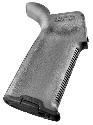 Magpul MOE+ Grip for AR-15, AR-10, M16, M4, M110, SR25, Gray, Textured, Polymer w/Rubber Overmold