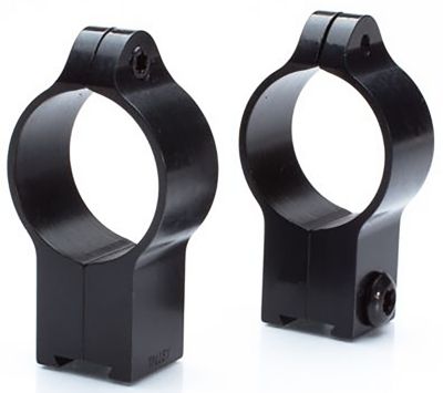 Talley Rimfire Scope Rings for CZ 452 European/455/457/512/513, 1 in. Tube, High, 0 MOA, 11mm Dovetail, Black, Chromoly Steel