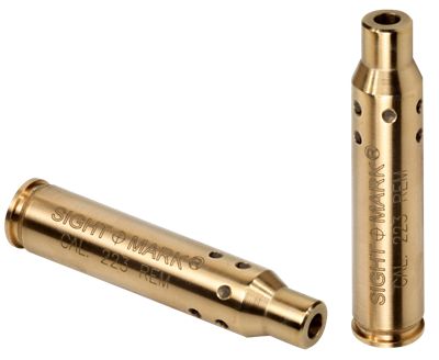 Sightmark Red Laser Boresight for 223 Rem/5.56x45mm NATO, Brass, Includes Battery Pack & Carrying Case