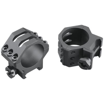 Weaver Mounts Six-Hole Picatinny Rings, 30mm Tube, Low, Picatinny Rail, Matte Black