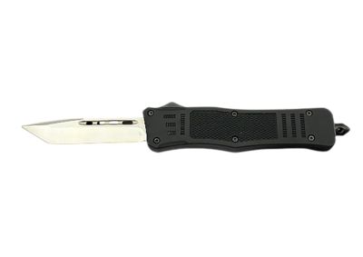 Steel River Knives 3.75 in. Ultralight OTF Tanto Folding Knife, D2 Steel Blade, Aluminum Handle