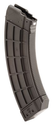 US Palm Standard 30+1 Round 7.62x39mm Magazine for AK-47, Black, Polymer w/Stainless Steel Latch