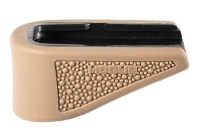 Hogue Extension Base Pad for Glock 43 6 Round Magazines, FDE, Overmolded Rubber