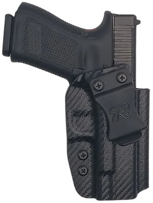 Rounded Gear Kydex IWB Holster for Glock 19, Right Hand, Black, Kydex