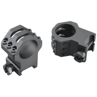 Weaver Mounts Six-Hole Picatinny Rings, 1 in. Tube, Extra Extra High, Picatinny Rail, Matte Black