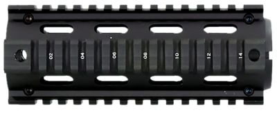 Aim Sports M4 Handguard, 6 in., Carbine Style, Quad Rail, Aluminum, Black Anodized