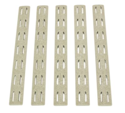 Bravo KeyMod Rail Panel Kit for AR-15, 5-Pack, Flat Dark Earth, Polymer