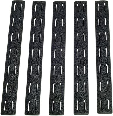 Bravo Rail Panel Kit for AR-Platform, KeyMod, 5.55 in., 5-Pack, Black, Polymer