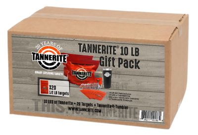 Tannerite Binary Exploding Centerfire Rifle Targets in Thermal Tumbler Gift Pack, 10 lb., White Vapor, 20 Targets
