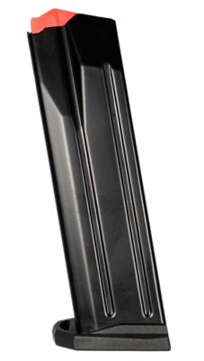 Arex 17 Round 9mm Luger Magazine for Arex Delta L/X, Black/Aluminum