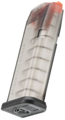 Strike Industries 15+1 Round 9mm Magazine for Glock 19/26 Gen3-5, Translucent Smoke