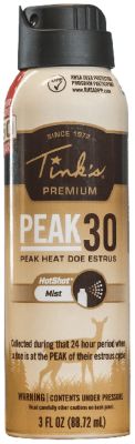 Tinks 3 oz. Peak30 Peak Heat Doe Estrus Deer Attractant in Hot Shot Mist