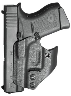 Mission First Tactical Minimalist IWB Holster for Glock 42/43/43X/48, Ambidextrous, Black, Polymer