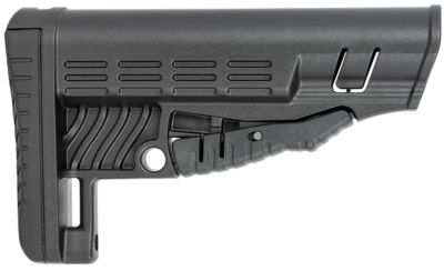 NCStar Classic Commercial Stock for AR-Platform with Commercial Spec Buffer Tubes (Tube Not Included), Adjustable, QD Base