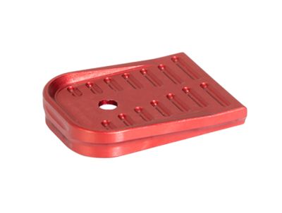 Timber Creek Outdoors Magazine Floor Plate for Glock 17/19, Red, Aluminum