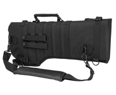 NCStar 28 in. AR-15 Tactical VISM Scabbard with Adjustable Carry Handle and Grommet Drainage, Black