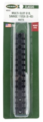 Weaver Mounts #618 Multi-Slot Base for Savage 110, Short Action, Black, Aluminum