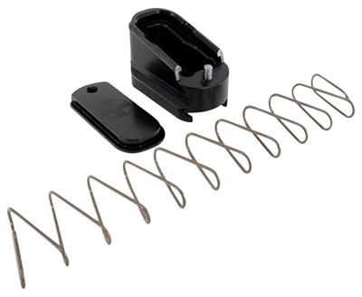 Shield Arms Magazine Extension for Glock 43, Extended, 2 Round Capacity, Black Anodized, Aluminum
