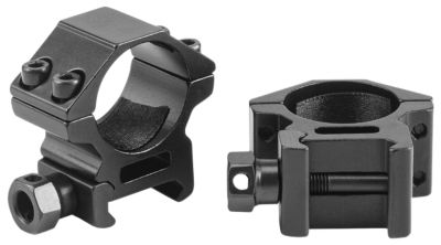 Riton Optics Scope Rings, 30mm Tube, Low, Picatinny/Weaver, Matte Black