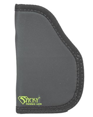 Sticky Holsters LG-6S Holster for 3-4 in. Large Auto with Laser, Ambidextrous, Black/Green, Latex Free Rubber