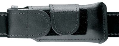 Safariland Horizontal Single Mag Pouch for Glock 17/19/22/23/34/35, Hook & Loop, Black, Leather