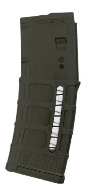 Magpul PMAG GEN M3 30 Round 5.56x45mm/223 Rem Magazine for AR-15/M4, Window, OD Green, Polymer