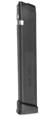 Global Ordnance 33 Round 9mm Luger Magazine for Call it Glock Style, Black