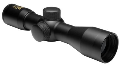 NCStar 4x 30mm Tactical Scope, 1 in. Tube, 4x30mm P4 Sniper Reticle, Anodized Aluminum, Black