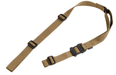 Magpul MS1 Nylon Adjustable 2-Point Rifle Sling, 48 to 60 in., Coyote Tan
