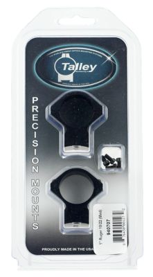 Talley Scope Mount/Ring Combo for Ruger 10/22, 1 in. Tube, Medium, Black Anodized