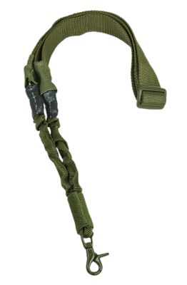 NCStar Single-Point Nylon Adjustable Bungee Sling, 44 to 60 in., Green