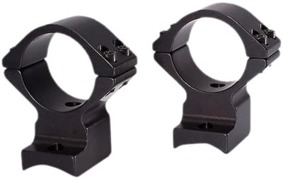 Talley Scope Mount/Ring Combo for Savage (8-40) Round Receiver w/AccuTrigger, 1 in. Tube, High, Black Anodized, Aluminum