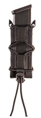 High Speed Gear Taco Single Pistol Mag Pouch, MOLLE, Belts 2 in. Wide, Black, Nylon, 11PT00BK