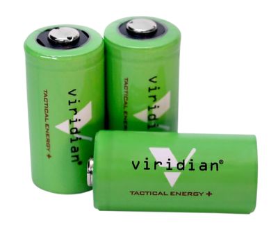 Viridian CR123 Batteries, 3V, 1,750mAh, 3-Pack