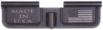 Spikes Ejection Port Door for AR-15, Black Phosphate, USA/Flag, Steel