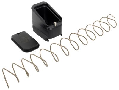 Shield Arms Magazine Extension for CZ P10-C/P07, 5 Rounds (9mm), 4 Rounds (40S&W), Black, Aluminum