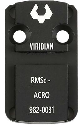 Viridian RFX 44 Shield RMSc Mounting Adapter, Black Anodized