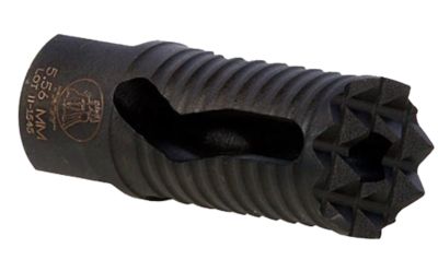 Troy Ind Medieval Muzzle Brake for AR-Platform, 5.56x45mm NATO, 1/2 in. x 28 Thread, 2.25 in. OAL, Black, Steel