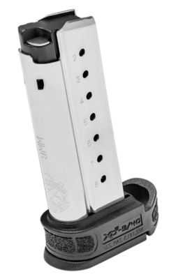 Springfield Armory 9 Round 9mm Luger Magazine for Springfield XDS Mod2, Stainless Steel