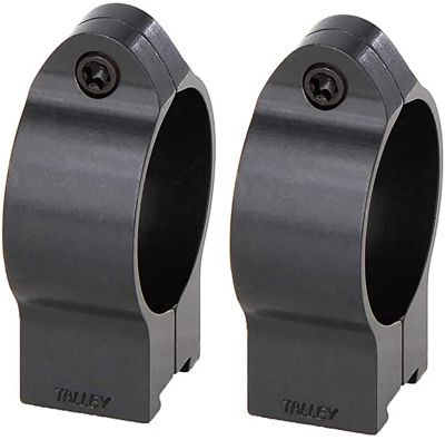 Talley Rimfire Scope Rings for CZ 452 European/455/457/512/513, 30mm Tube, High, 0 MOA, 11mm Dovetail, Black, Chromoly Steel