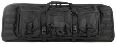 NCStar 36 in. 2-Carbine VISM PVC Nylon Gun Case with Molle Webbing, Black