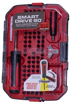 Real Avid/Revo Smart Drive 90 Gunsmith Driver Set, Black/Red, 90 pc.
