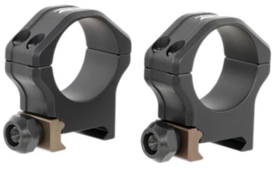Christensen Arms Ultralight PRSR-X2 Scope Rings, 30mm Tube, Medium, Picatinny/NATO-STANAG, Black Anodized, Aluminum