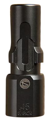SilencerCo 45 ACP 3-Lug Muzzle Device, 5/8 in. x 24 Thread, Black